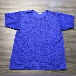 Vintage Agenda Purple Textured Top , no size tag approximate size medium